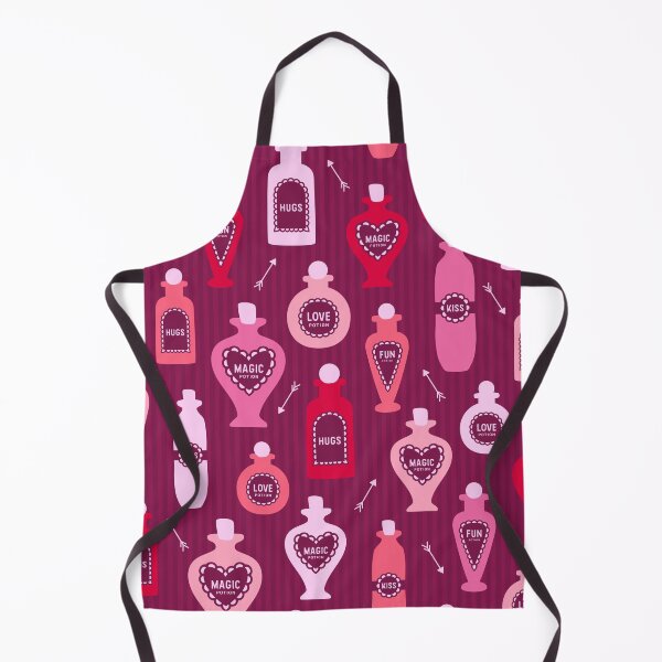 Item preview, Vintage Valentine's magic potion bottles burgundy designed and sold by Dana Du.