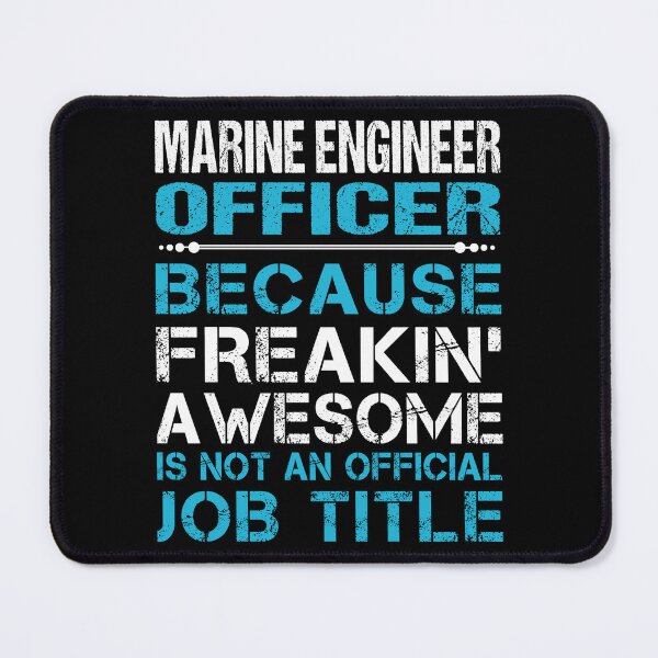 Item preview, Marine Engineer Officer T Shirt - Freaking Awesome Job Gift Item Tee designed and sold by oetate4774.
