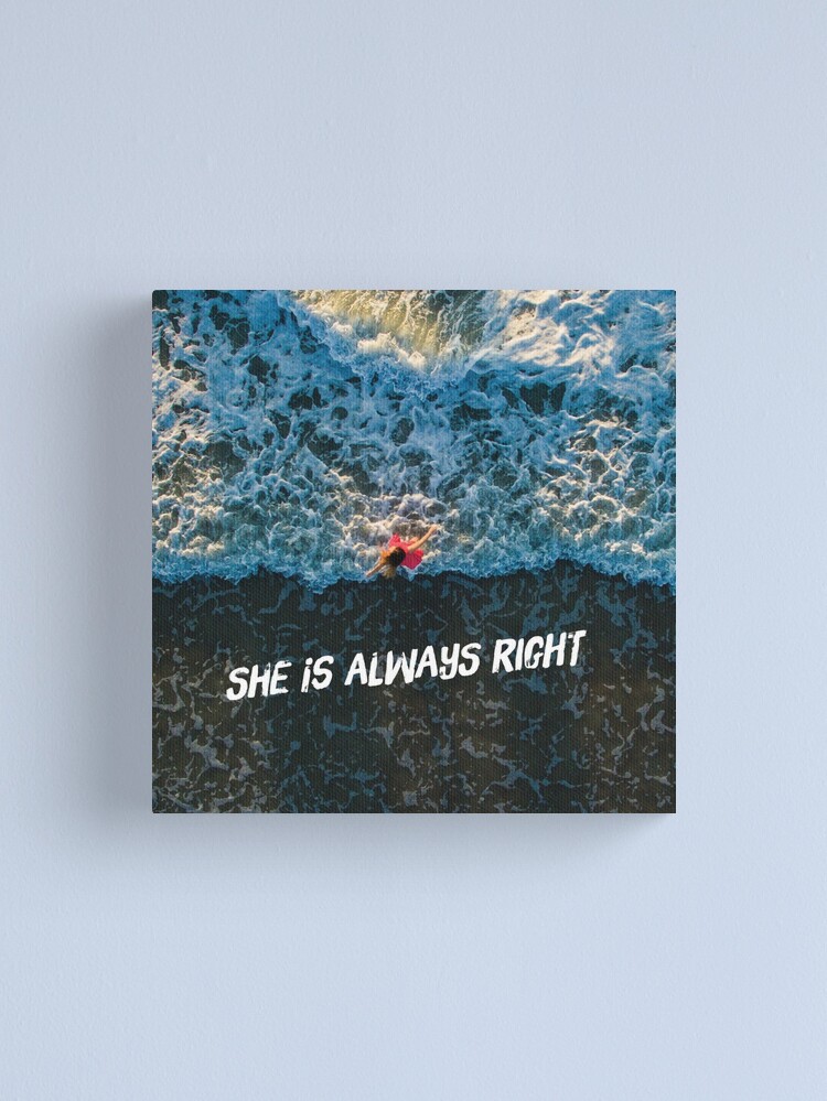 Thumbnail 1 of 3, Canvas Print, "She is Always Right" - pg. 112 designed and sold by imamahn.