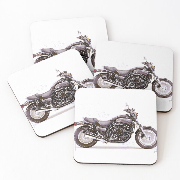 Item preview, Watercolor Classic Muscle bike Motorcycle - original watercolor by Vart. designed and sold by vartstudio.