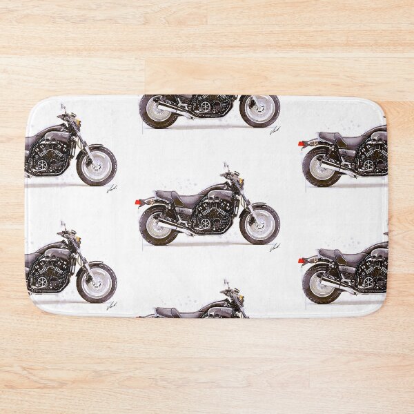 Item preview, Watercolor Classic Muscle bike Motorcycle - original watercolor by Vart. designed and sold by vartstudio.