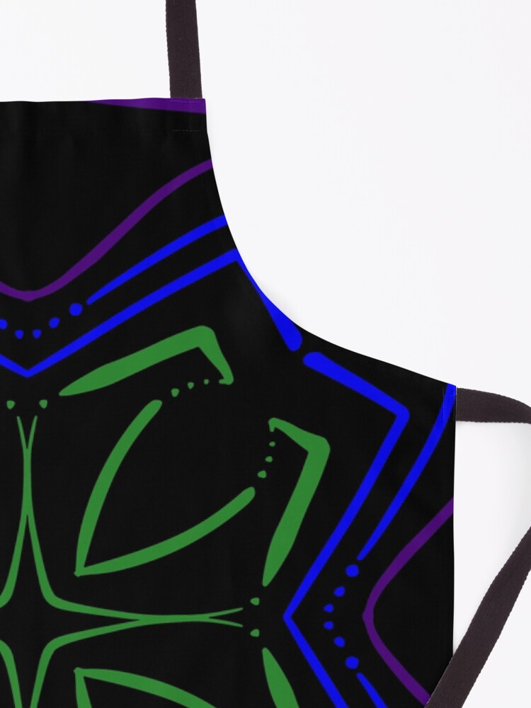 Alternate view of Cool Funky Symmetry Kaleidoscope Apron