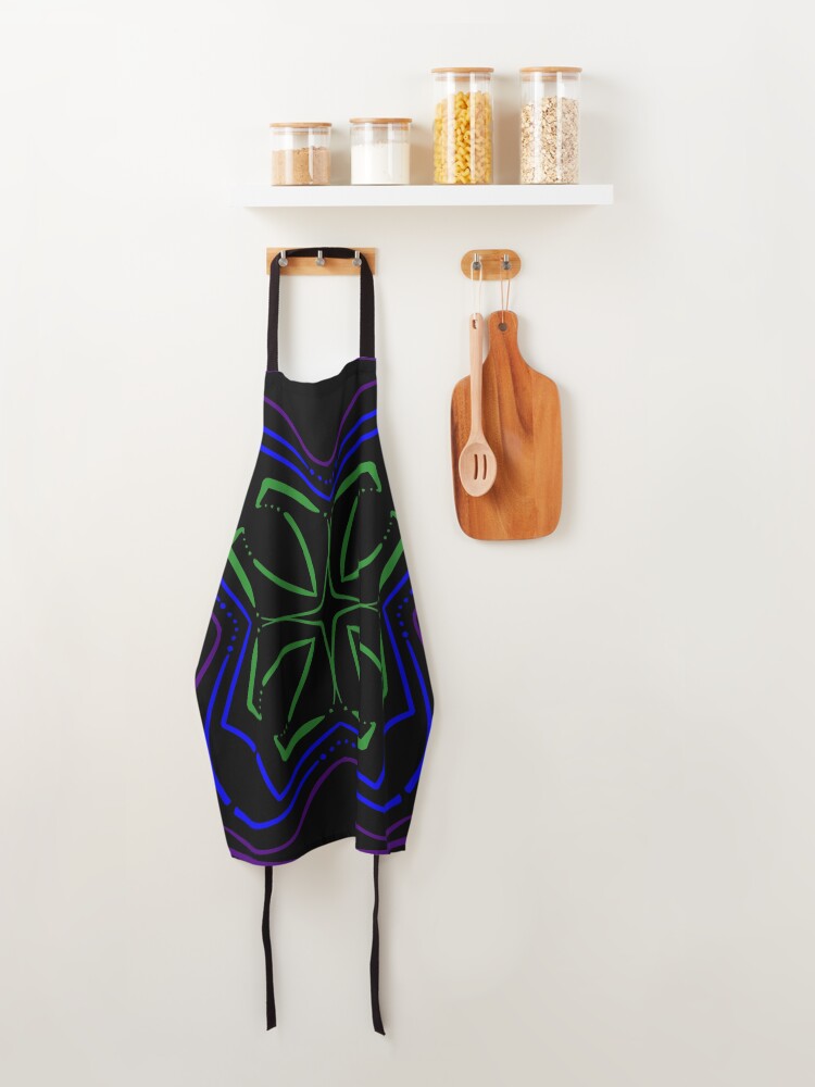 Alternate view of Cool Funky Symmetry Kaleidoscope Apron