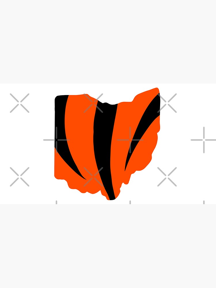 bengals black hat with orange outline