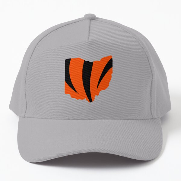 Cincinnati Bengals Hat White/Black w/Adjustable Closure Cat Face Logo