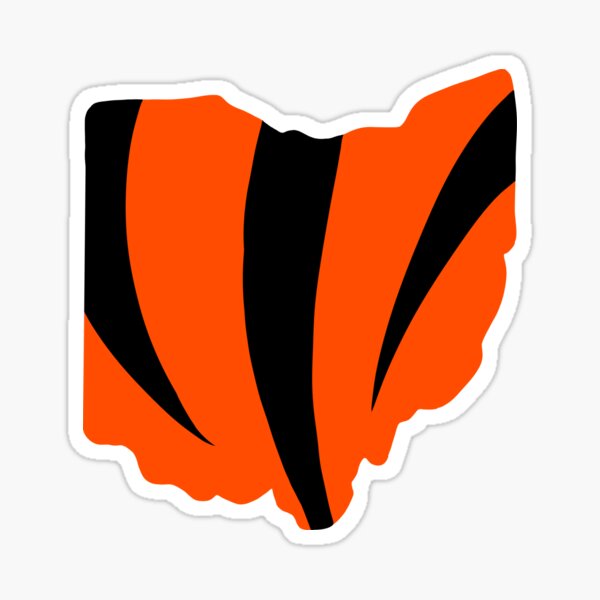 Bengals Ohio Sticker for Sale by haldoodles18