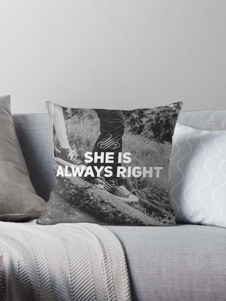 Thumbnail 1 of 4, Pillow, "She is Always Right" - pg. 33 designed and sold by imamahn.
