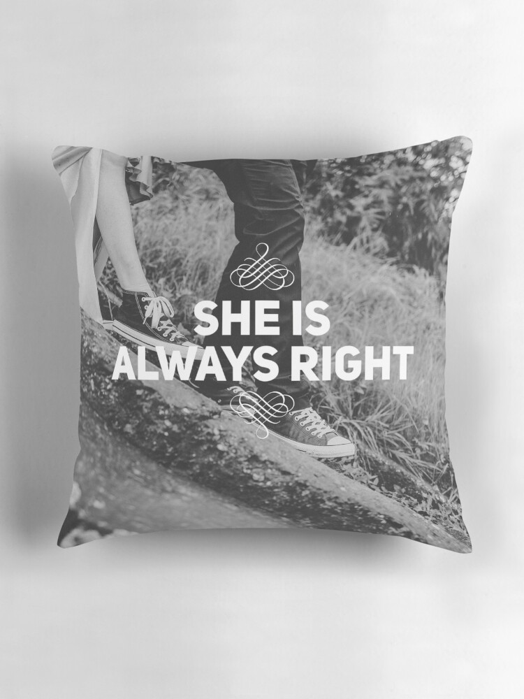 Thumbnail 3 of 4, Pillow, "She is Always Right" - pg. 33 designed and sold by imamahn.
