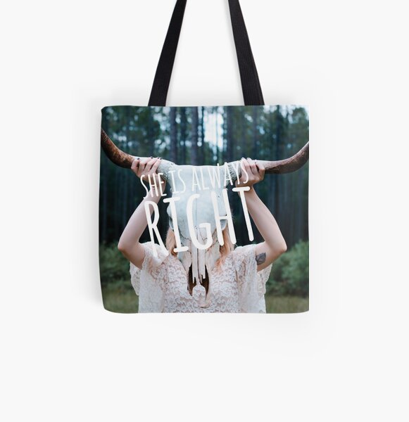 "She is Always Right" - pg. 19 All Over Print Tote Bag