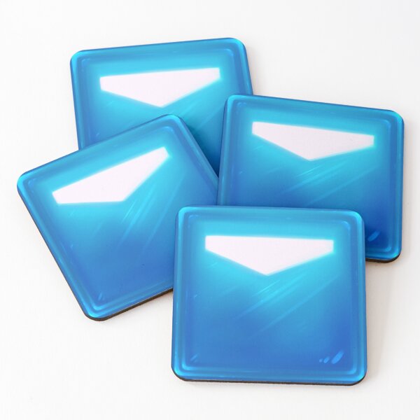 Item preview, Beat Saber Azure Blue Cube Block Pillow designed and sold by JessySketches.