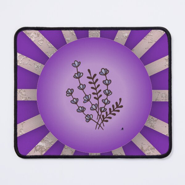Item preview, Dark Periwinkle Blue Seamless Pattern with Lavender Flowers designed and sold by branaghbel.