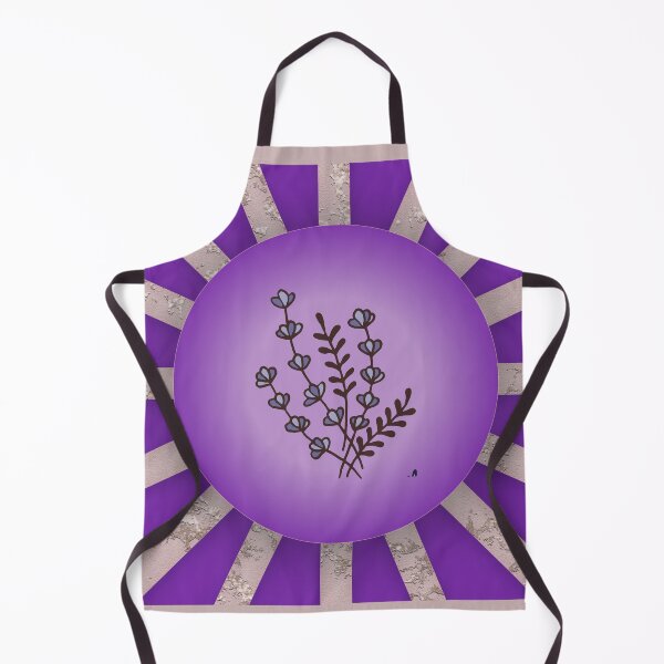 Item preview, Dark Periwinkle Blue Seamless Pattern with Lavender Flowers designed and sold by branaghbel.