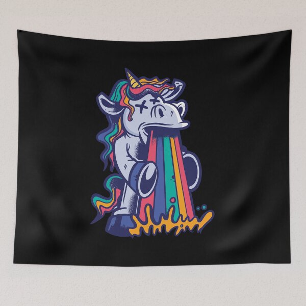 Item preview, Unicorn Rainbow Vomit Vomiting Rainbow designed and sold by MasterKlaw.