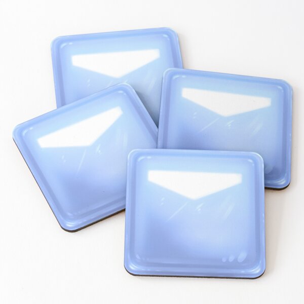 Item preview, Beat Saber Baby Blue Cube Block Pillow designed and sold by JessySketches.