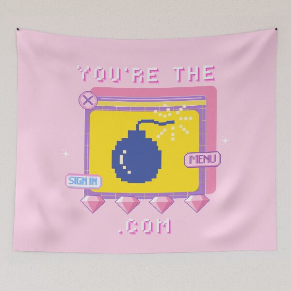 Item preview, Y2K 2000s Aesthetic Retro You're the Bomb .com Valentine designed and sold by shopY2K.