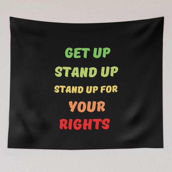Item preview, Get Up Stand Up Stand Up For Your Rights Bob Marley Lyrics designed and sold by TheLomiLoveBus.