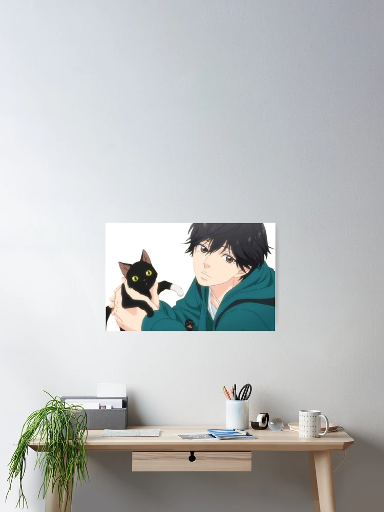 Ao Haru Ride Blue Spring Ride With Cat Poster for Sale by