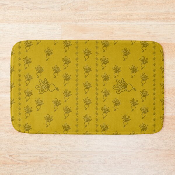 Item preview, Yellow and Mustard Yellow Beets Pattern designed and sold by LawsonFabrics.