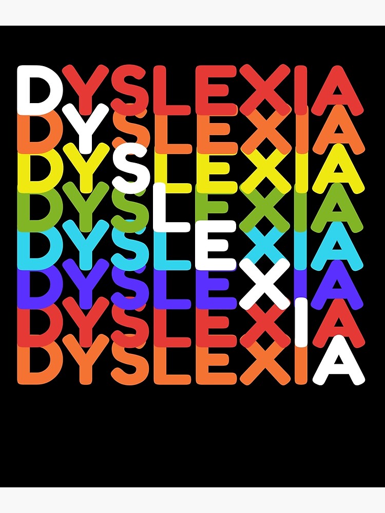 "Dyslexia awareness Dyslexia and Neurodiversity Warrior Tee " Poster