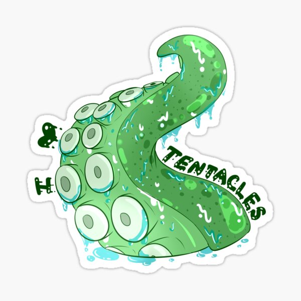 I Love Tentacles Sticker