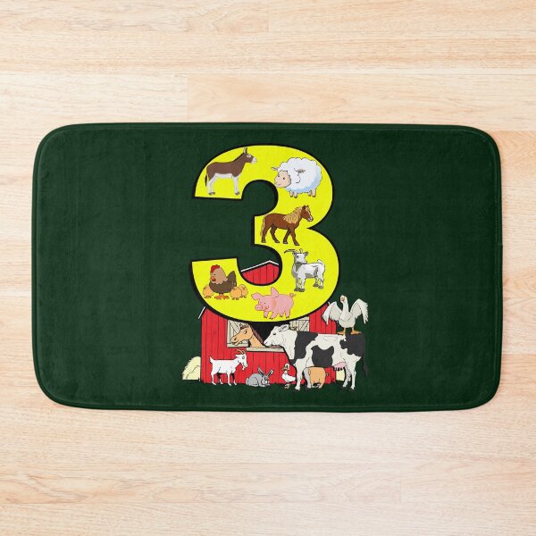 Item preview, Birthday 3 Year Old Cute Graphic Design Farm Animals designed and sold by tamdevo1.