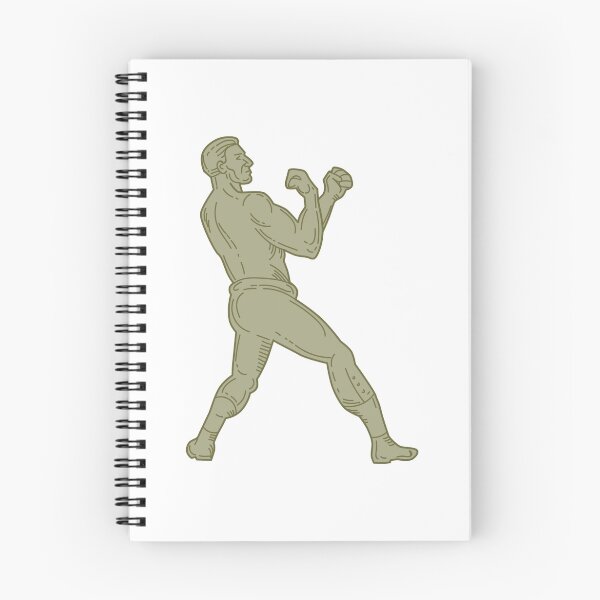 Item preview, Vintage Boxer Fighting Stance Mono Line designed and sold by patrimonio.