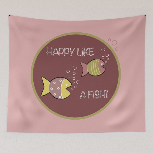 Item preview, Happy like a fish designed and sold by Muensterman.