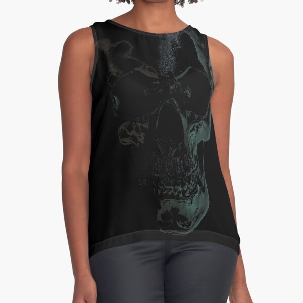 Item preview, Spooky skeleton head designed and sold by CaribbeanStyle.