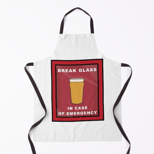 Item preview, Break glass in case of emergency beer pint designed and sold by Captain-Jackson.