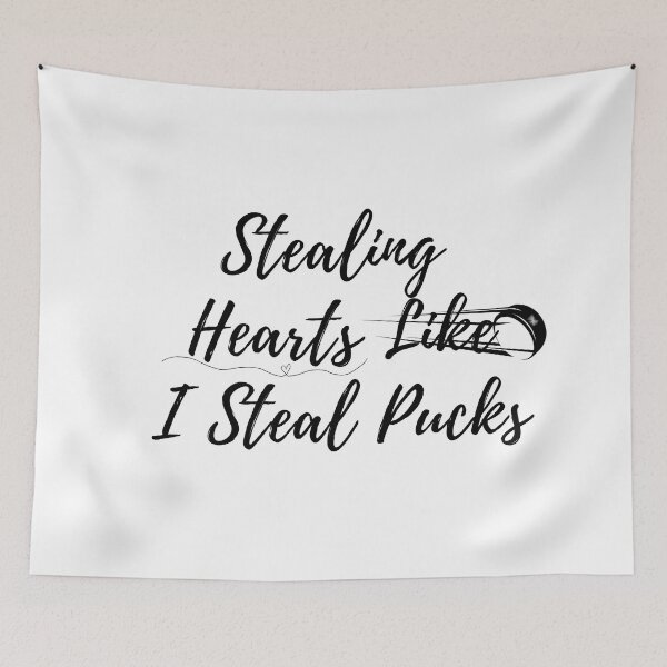 Item preview,  Stealing Hearts Like I Steal Pucks Valentines Day Ice Hockey , Love Ice Hockey , Valentine's Day Ice Hockey  designed and sold by Alexa5454.