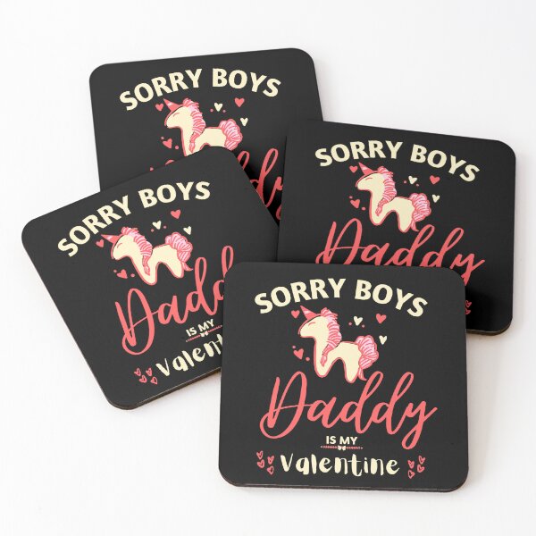 Item preview, Sorry Boys Daddy is My Valentine | Funny Valentine's Quote For Little Girls   designed and sold by be-great.