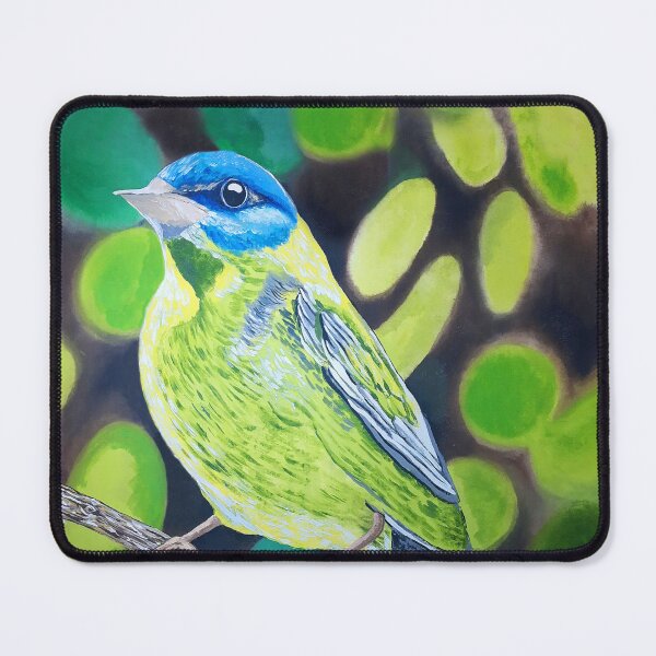 Item preview, Blue and Green Bird in Nature, art by Miguel Matos Official designed and sold by MiguelMatosArt.