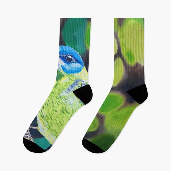 Item preview, Blue and Green Bird in Nature, art by Miguel Matos Official designed and sold by MiguelMatosArt.