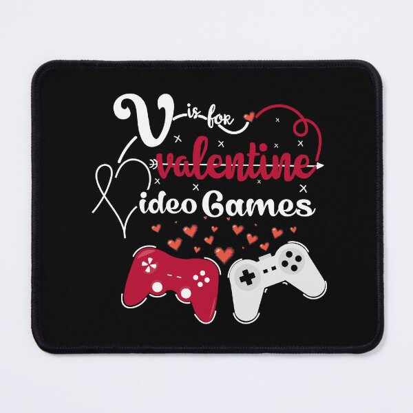 Item preview, V Is For Video Games - Game controller illustration - Funny Valentines Day Gamer Boy Men designed and sold by Creativy.