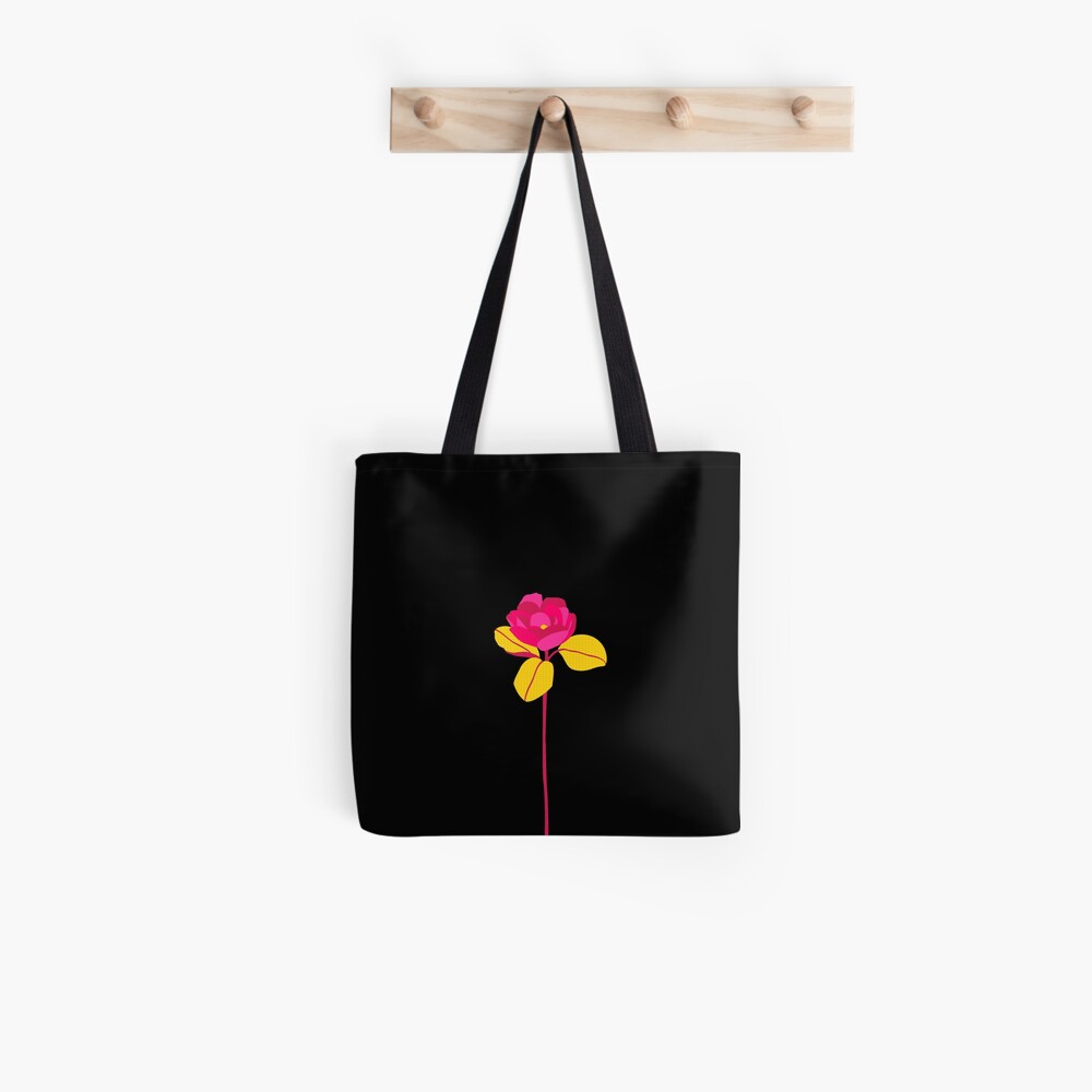 Red rose graphic Tote Bag