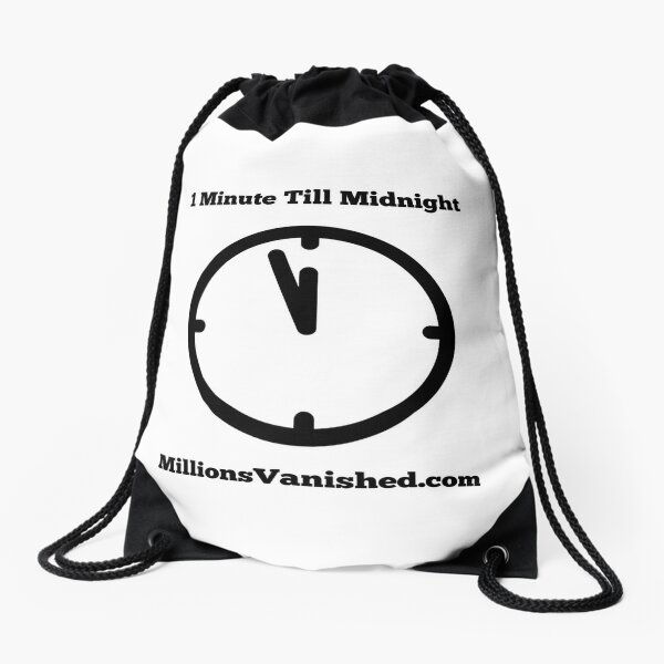 1 Minute Till Midnight - Christian  Drawstring Bag