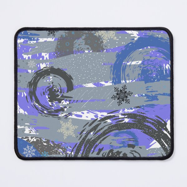 Item preview, Blue Snowflake and Swirl Twist Abstract  designed and sold by Project182500.
