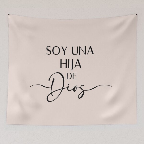 Item preview, Soy una hija de Dios, Spanish Christian Quote designed and sold by Aryam Quotes.