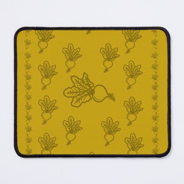 Item preview, Yellow and Mustard Yellow Beets Pattern designed and sold by LawsonFabrics.