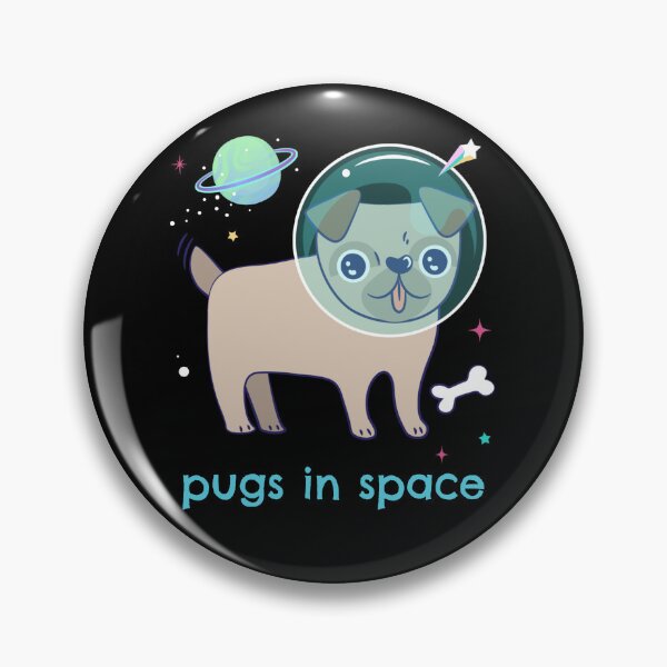 Item preview, Pugs in Space designed and sold by createdbycam.