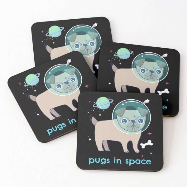 Item preview, Pugs in Space designed and sold by createdbycam.