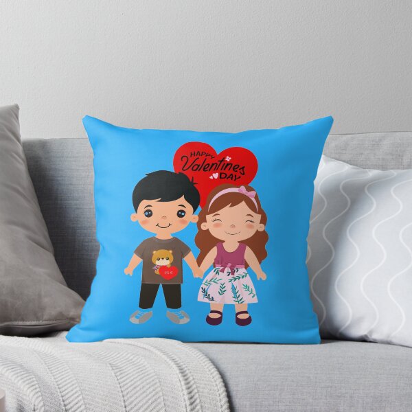 Item preview, Happy Valentines Day Cute Cartoon Couple! Happy Valentine's Day Cute Little Couple! designed and sold by iziskosmos.