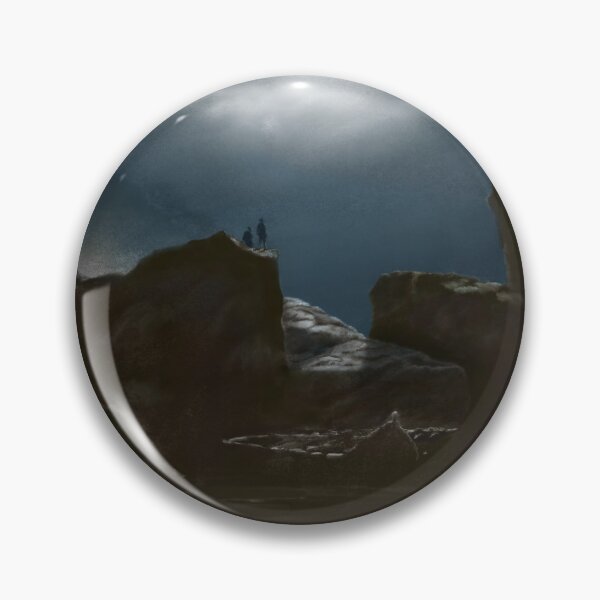 Artikelvorschau, Moonlight Rocky Shore Landschaft, nach einem Motiv des norwegischen Malers Knuud Baade entworfen und verkauft von crimsonbamboo.