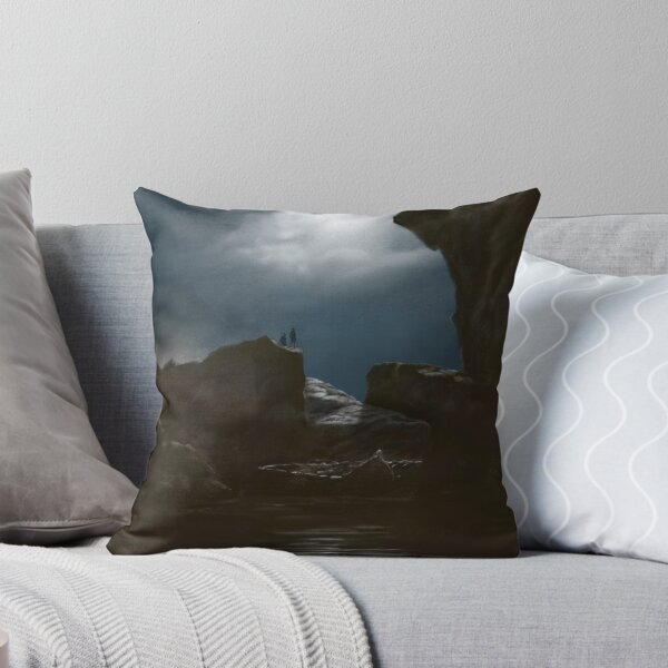 Item preview, Moonlight Rocky Shore landscape, after a motive by Norwegian painter Knuud Baade designed and sold by crimsonbamboo.