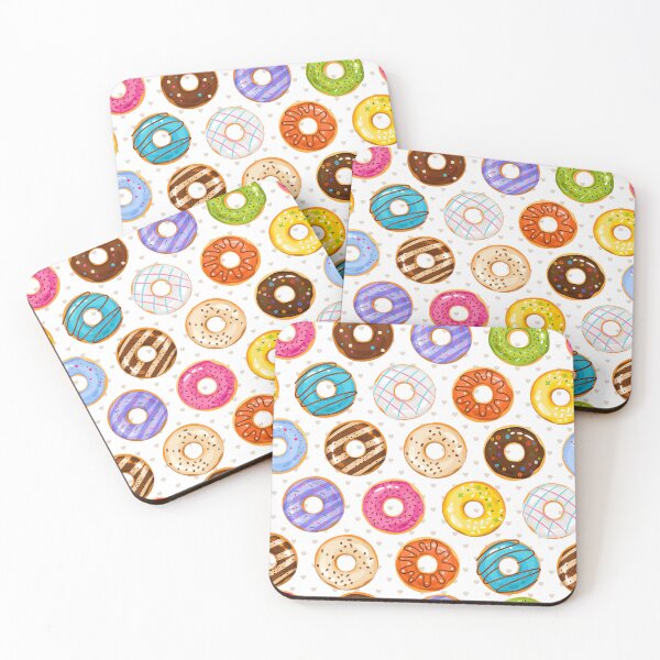 Item preview, Powdered Donuts Design With Hearts designed and sold by SpotWarehouse.