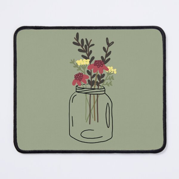 Item preview, Minimalist jar of flowers designed and sold by lolliesonsunday.
