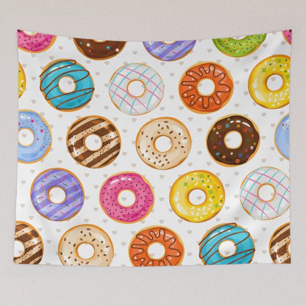 Item preview, Powdered Donuts Design With Hearts designed and sold by SpotWarehouse.