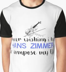 Hans Zimmer Typography Art Graphic T-Shirt