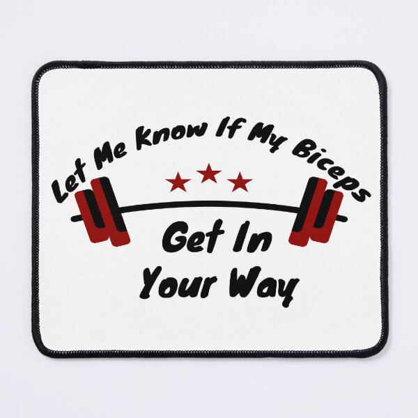 Item preview, Let Me Know If My Biceps Get In Your Way,Funny gym Present,Gym gift,Fitness designed and sold by aydidi.