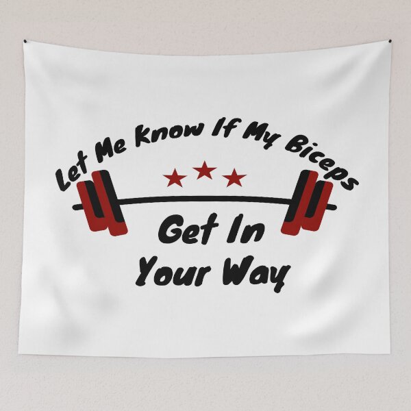 Item preview, Let Me Know If My Biceps Get In Your Way,Funny gym Present,Gym gift,Fitness designed and sold by aydidi.